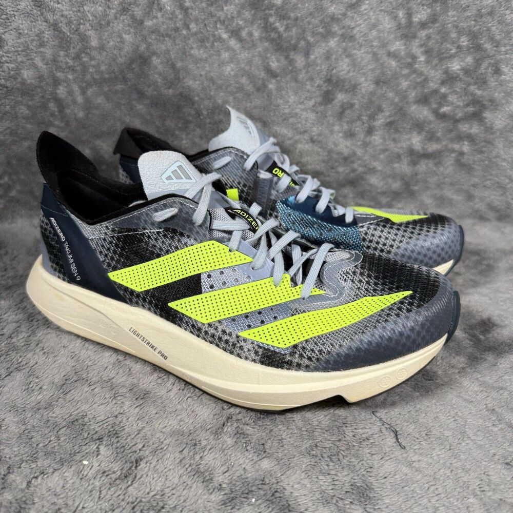 Adidas AdiZero Takumi 9 Running Shoes‎ Blue Lucid Lemon IG3133 Men’s Size 5.5